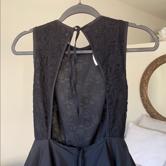 Black Mini Dress with lace & ruffles! - Picture 5 of 5